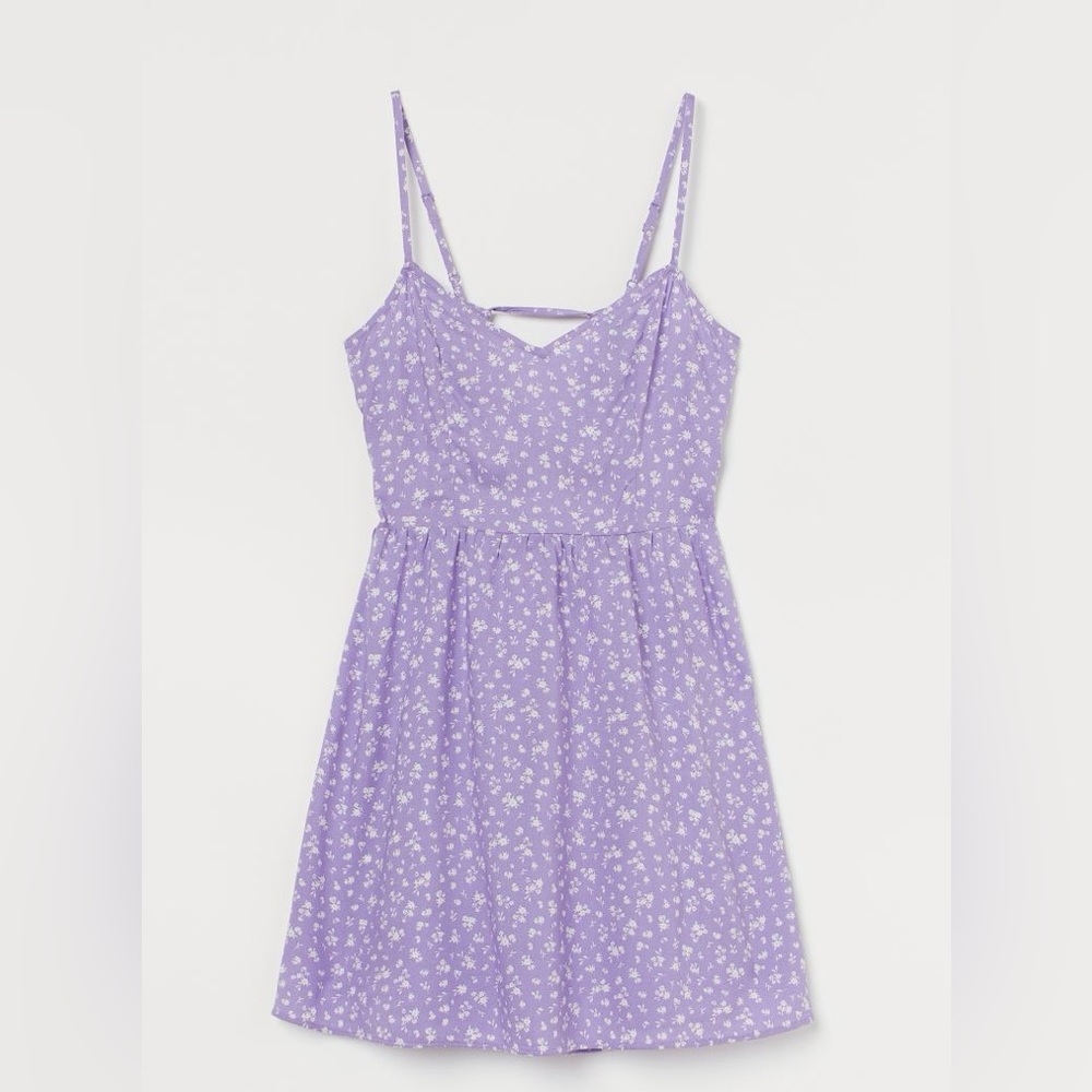 Light purple and white floral dress